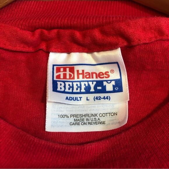 Vintage 1995 Hanes Beefy Single Stitch College T-Shirt Men Vanderbilt Toga Kappa - Picture 2 of 15